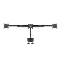 Multibrackets 7350105210372 Asztali konzol 3 képernyőre 15"-24" VESA 75x75, 8 kg képernyőnként, dőlés 20 fok, forgás 90 fok, yaw 10 fok, fekete #2