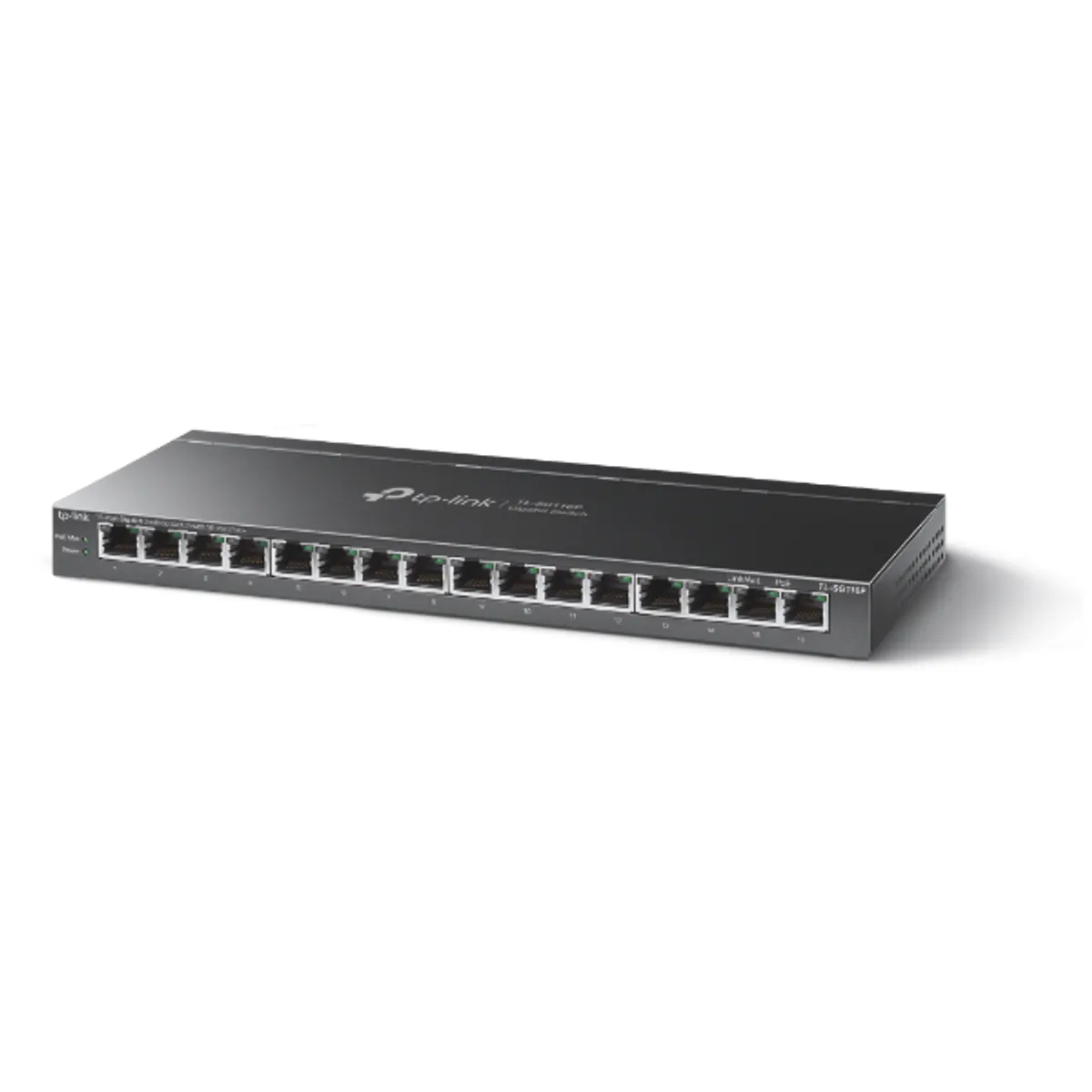 TP-LINK TL-SG116P 16-portos Gigabit PoE asztali kapcsoló 120W #2