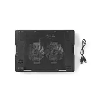 NEDIS NBCR200BK notebookhűtő állvánnyal 2x140mm ventilátor 18" led usb hub #9