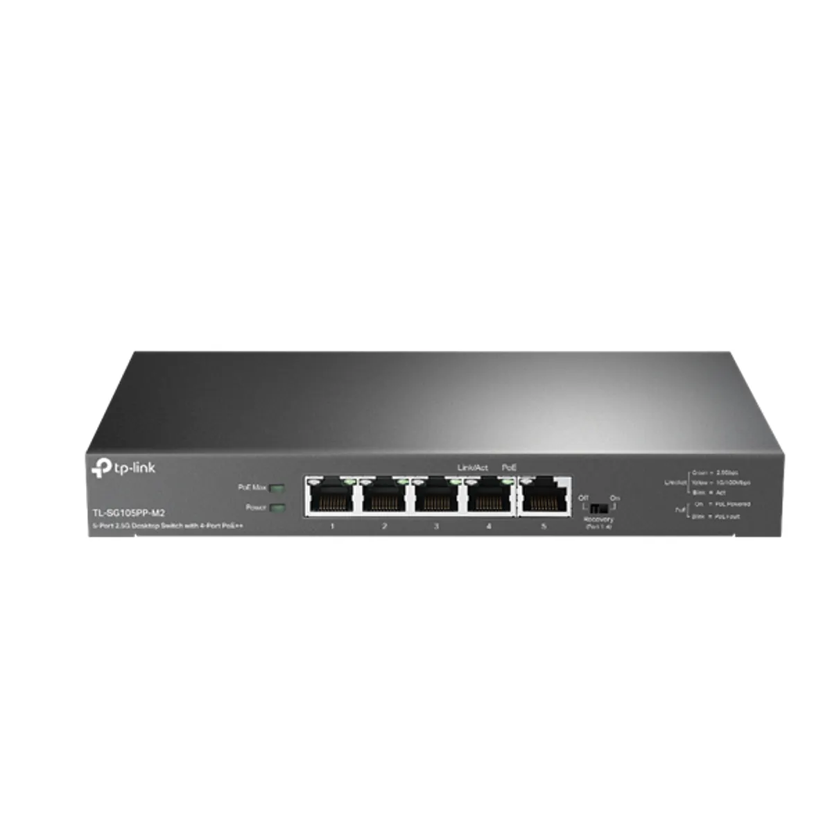 TP-LINK TL-SG105PP-M2 5-portos 2,5G asztali 4 PoE portok #1