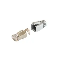 KELINE KE-RJ45-SC6A RJ45 dugó Cat6 Cat6A Cat7 Cat7A univerzális tömör és sodrott kábelekhez szerszám nélküli szerelés arany bevonatú kontaktok