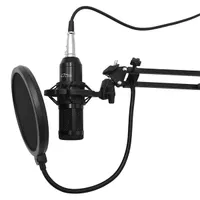 Media-Tech MT397K stúdió és streaming kondenzátor mikrofon xlr usb hangkártya mellékelve 3,5mm minijack pop szűrő állvány rezgéscsillapító kosár #1