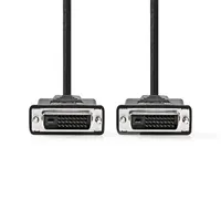 Nedis CCGP32001BK30 DVI-D 24-1 kábel 3m fekete nikkelezett érintkezők