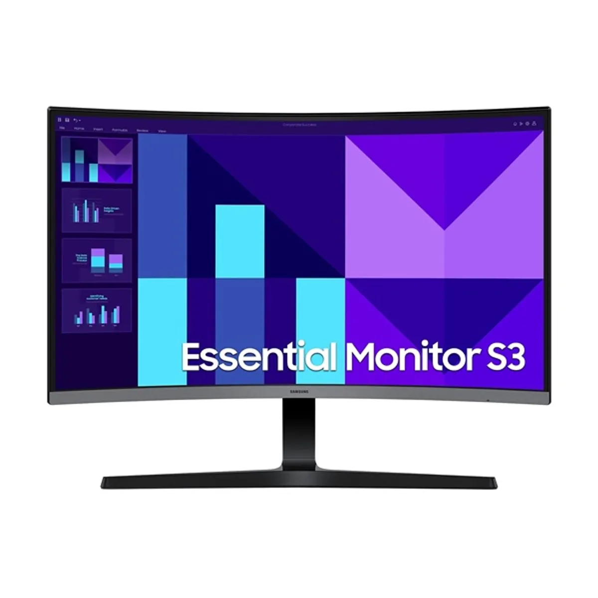 SMG MON LS27D390GAUXEN monitor 27" VA 1080p 100 Hz HDR ívelt HDMI DisplayPort D-Sub fali 75x75 #1