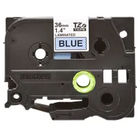 BROTHER TZE561 P-Touch laminált szalag 36 mm 8 m Kék alapon Fekete #2