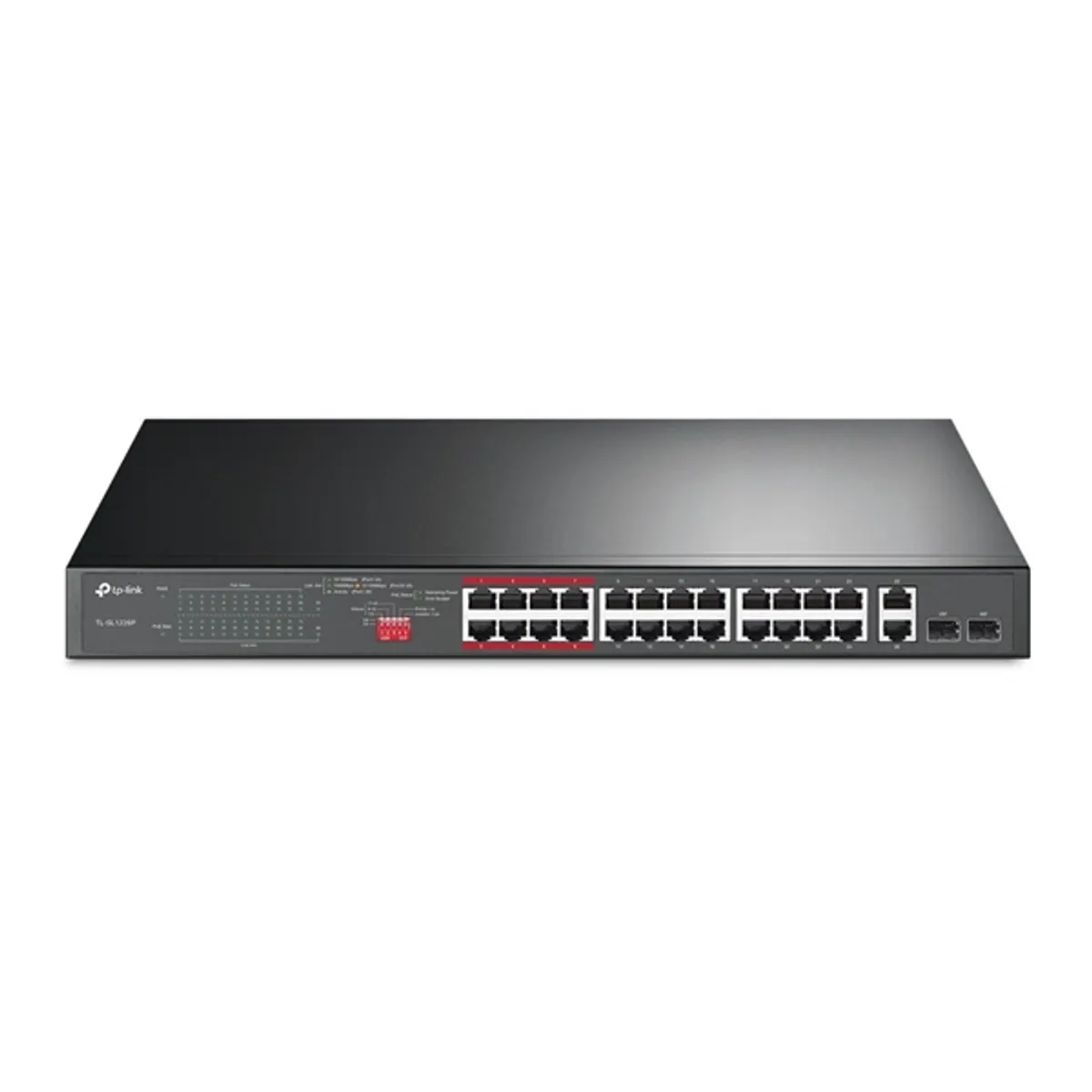 TP-LINK TL-SL1226P 24-portos PoE switch 250 W PoE 2 GbE RJ45 2 kombó SFP nem menedzselhető #1