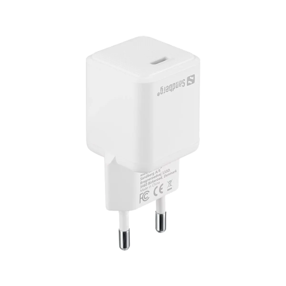 Sandberg 341-42 USB-C AC töltő PD20W 230V AC bemenet 5V 3A, 9V 2.22A, 12V 1.67A #3