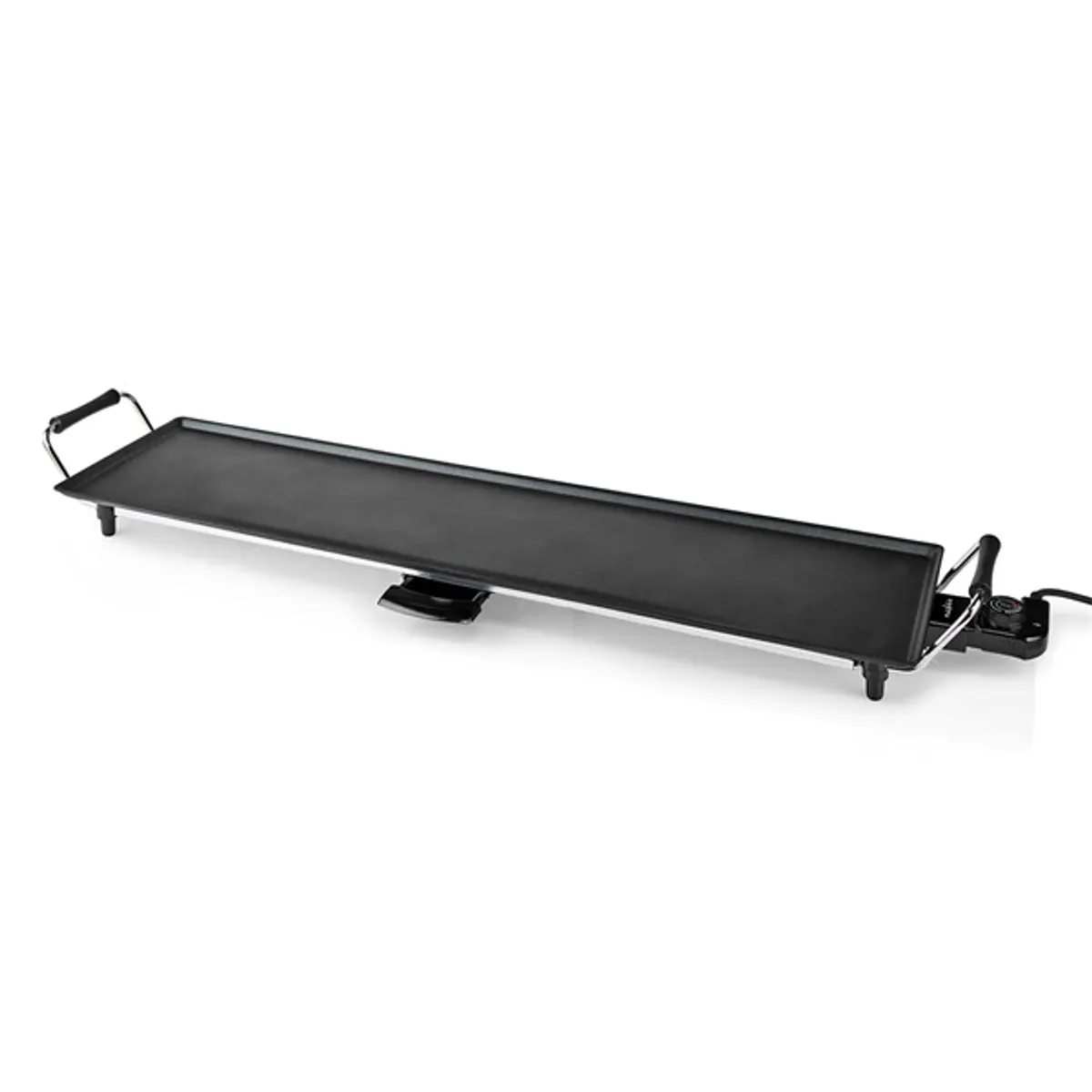 Nedis FCTE110EBK90 teppanyaki látványgrill 90x23 cm, 1800 W, állítható hőmérséklet, csepptálca, non-stick, 230 V #2