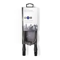 Nedis COTH15010GY15 XLR szimmetrikus audio kábel 1,5 m sötét szürke