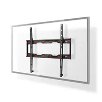 NEDIS TVWM4030BK rögzített TV-tartó gipszkartonhoz 23–55" csavarok nélküli szerelés max. 35 kg, VESA 75x75–400x400, 28 mm, automatikus reteszelés #2