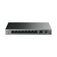 TP-LINK LS1210GP LiteWave LS1210GP 9-portos RJ45 8 PoE 1x SFP asztali kivitel, falra szerelhető, 63W