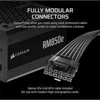 Corsair CP-9020296-EU RM850e 850W ATX 3.1 PCIe 5.1 Cybenetics Gold teljesen moduláris Zero RPM mód #3