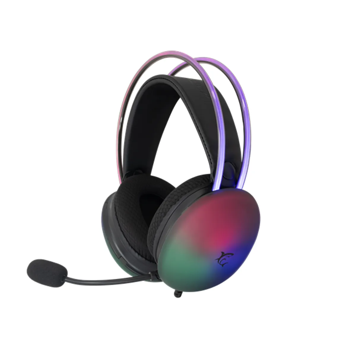 Whiteshark WS GH-2342B fejhallgató 2 db 3,5 mm és USB világítás mikrofon igen stereo fekete vezetékes PC-PS4-5-XBOX-MAC #1