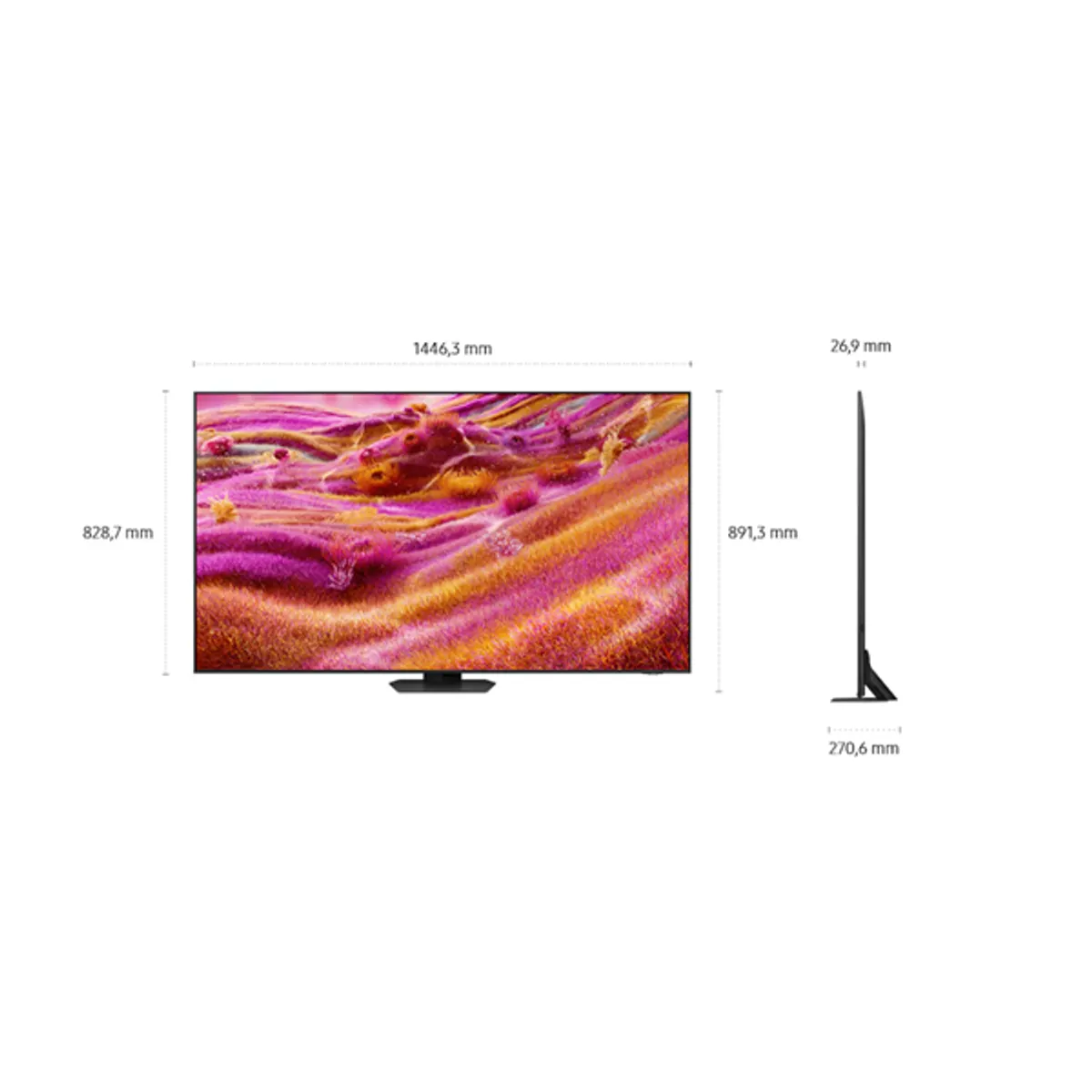 SMG TV QE65QN90FATXXH 65" OLED 4K okos televízió, 4 HDMI, 120 Hz, VESA 400x300 #4