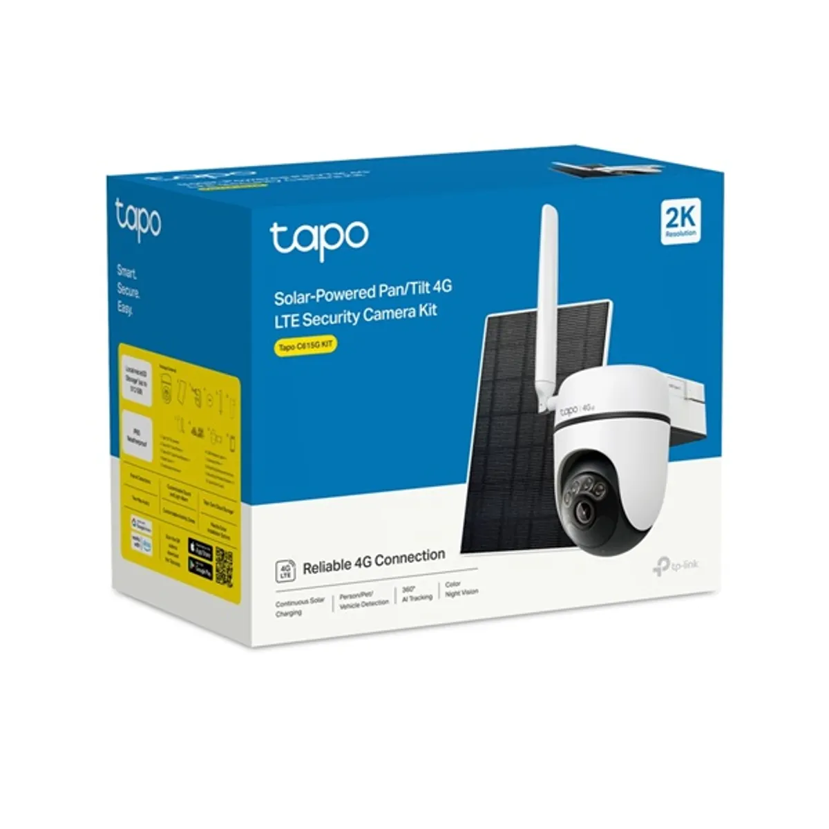 TP-LINK TAPO C615G KIT Tapo C615G KIT 4G LTE napelemes 2K és 3MP felbontás színes éjjellátás személy-állat-jármű észlelés 360 fokos követés IP65 #3
