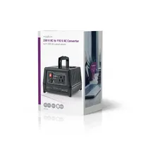 Nedis POCO102 feszültségátalakító 230 V AC - 110 V AC 270 W földelt USA kimenet asztali kivitel fogantyúval #8