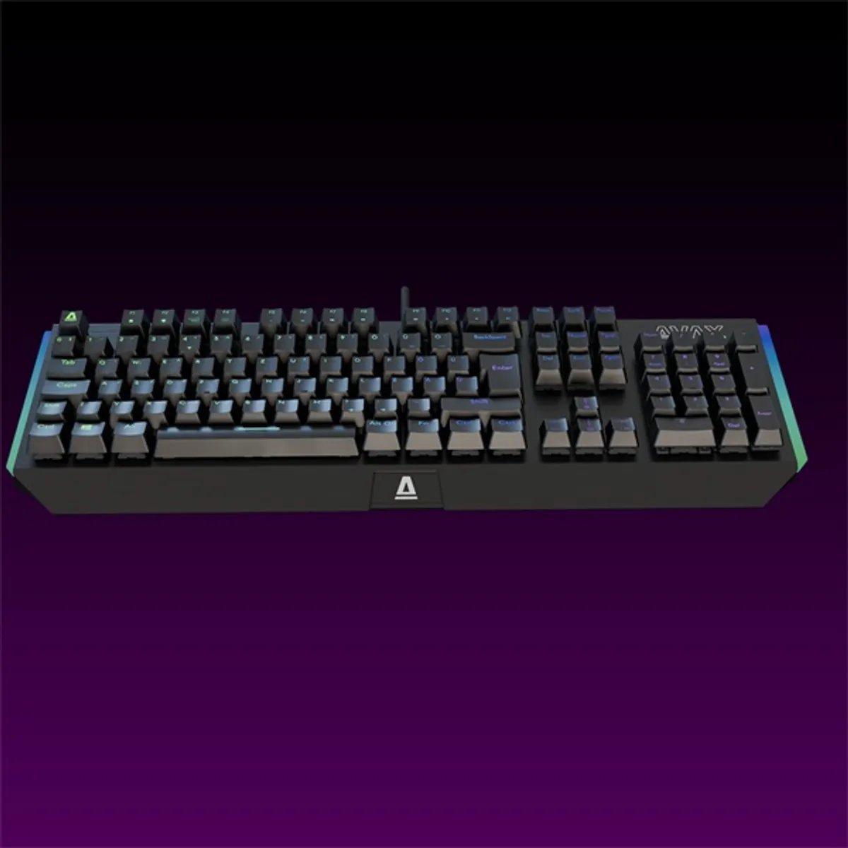 AVAX AVAX_FS01B FS01B Full size mechanikus billentyűzet alumínium vázzal Outemu barna kapcsolóval RGB hot-swappable, magyar kiosztás #3