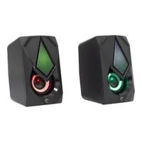 WHITESHARK GSP-619 Beat RGB 2.0 csatornás, 6W USB táp, 3,5 mm jack, RGB LED fekete