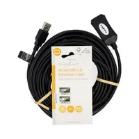 Nedis CCGL60EXTBK100 hosszabbító kábel 60 cm fekete