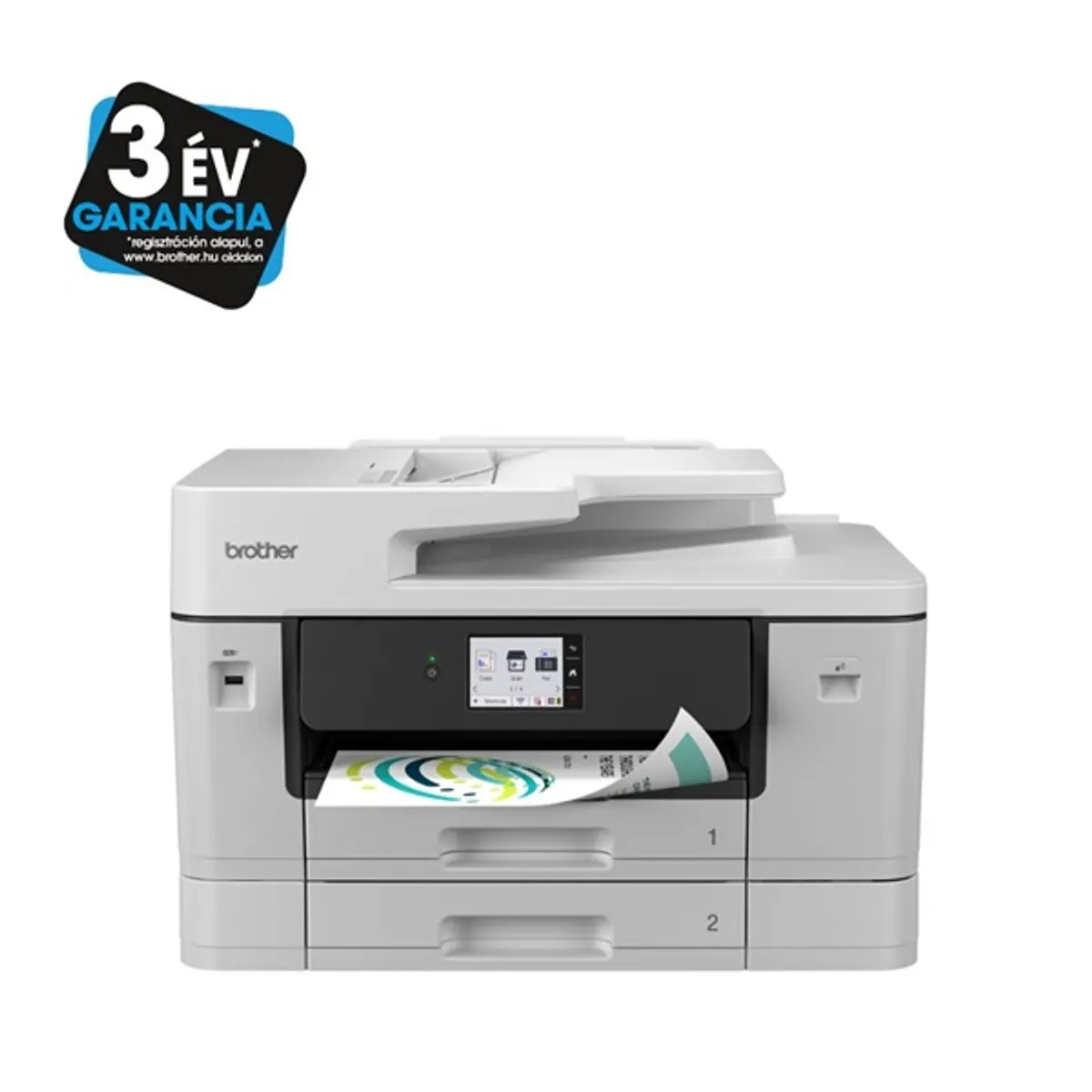 Brother MFCJ3960DWYJ1 MFC-J3960DW A3 tintasugaras MFP, 31 ipm mono, 30 ipm szín, 4800x1200 dpi, duplex, ADF, WiFi, LAN, USB, 512MB #1
