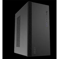MSI PCC PRO SHIELD M100P Pro Shield Belső 3.5" bővítőhely: 2, Előlapi: 2x USB, 1x Mic, 1x Spk, Szín: Fekete, Ventilátor: 1x80mm
