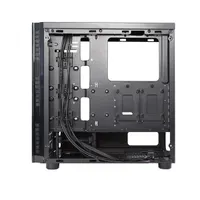 Chieftec AL-02B-TG-OP Hawk fekete edzett üveg oldalpanel alumínium előlap 1x5.25" külső 2x3.5" és 2x2.5" belső ATX mini ITX mATX #8