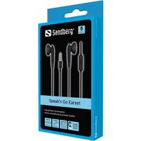 Sandberg 125-66 Speak'n go earset fekete 3.5mm 1.2m 10mm 23 ohm mikrofon #2