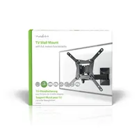 NEDIS TVWM31BK dönthető fali TV-tartó 10-32" VESA 75x75 100x100 200x100 200x200 0-15 fok 0-180 fok faltávolság 68-370 mm 1 monitor 30 kg 3 forgáspont #8