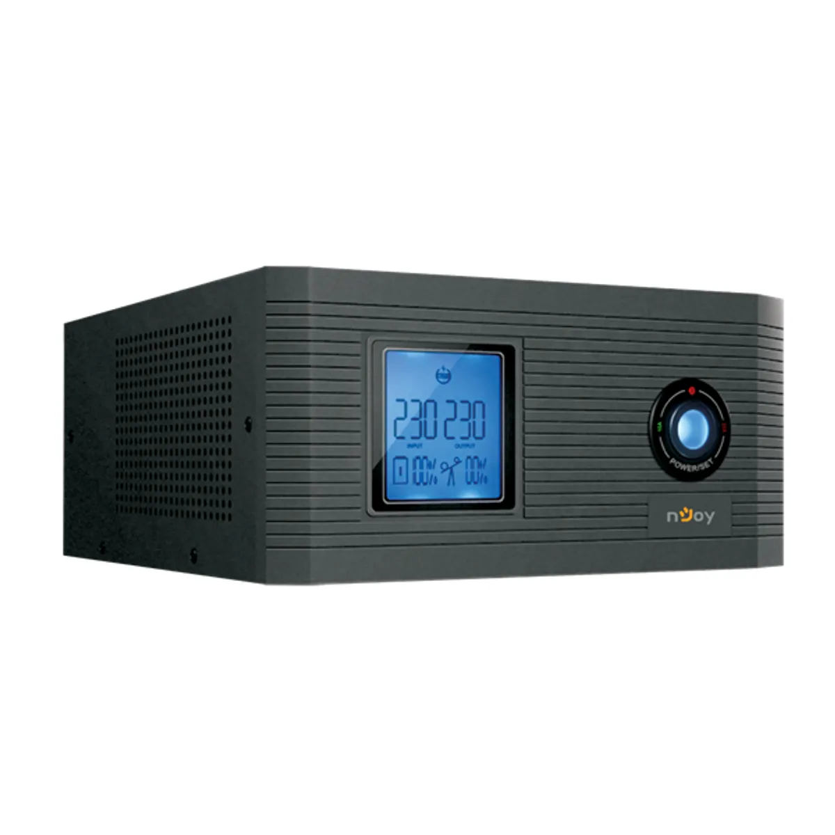 NJOY UPCSTLP860TAICP01B Aira 600 600va-500w line-interactive lcd kijelző 2x schuko 40ah-200ah avr #1