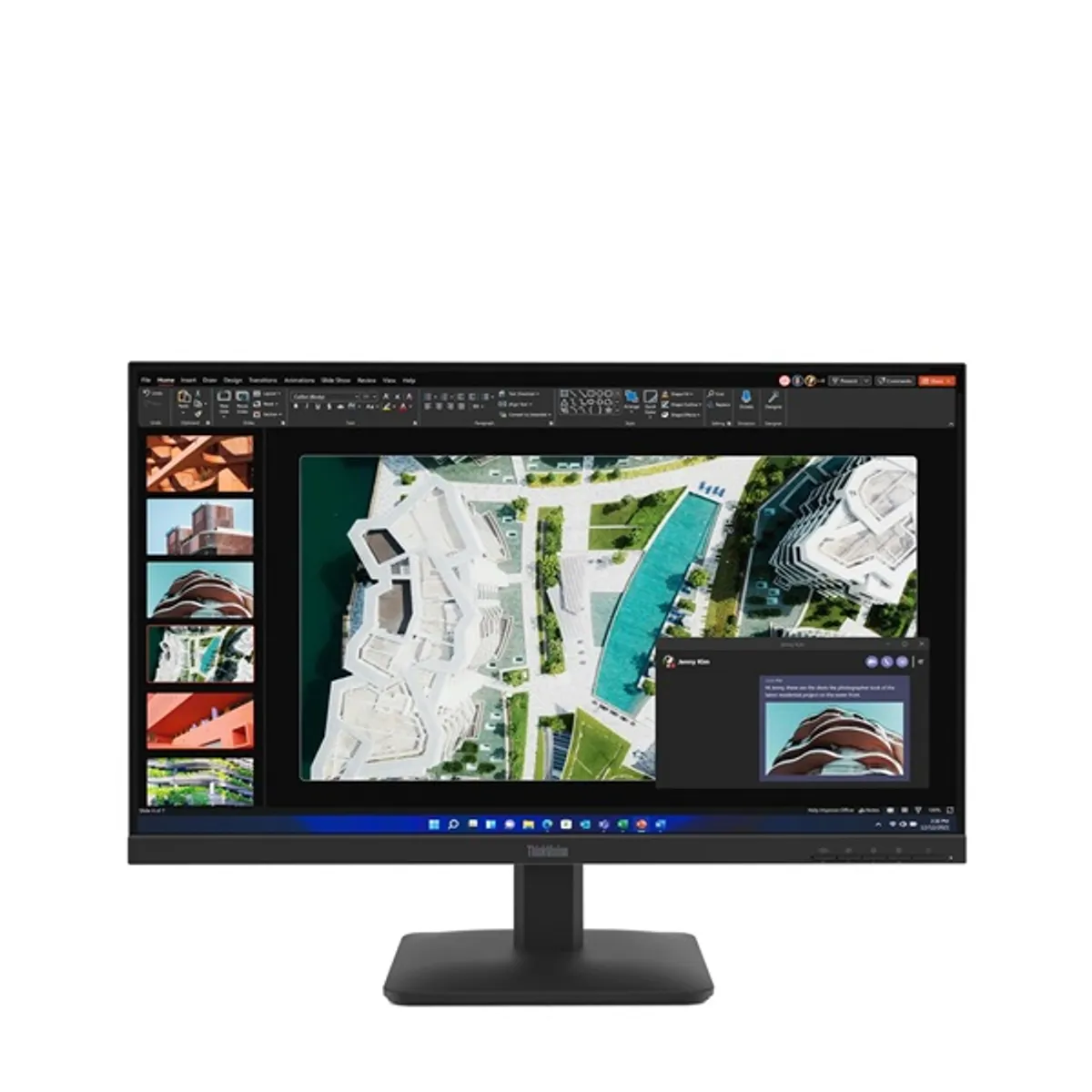 LENOVO-COM 64BEKAT1EU monitor 27" ips fhd 1080 100 hz hdmi displayport d-sub állítható magasság dönthető vesa 100x100 #1