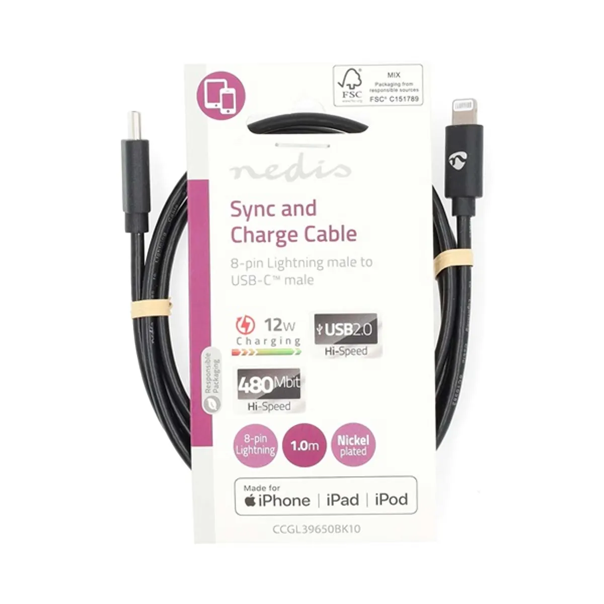 Nedis CCGL39650BK10 kábel #5