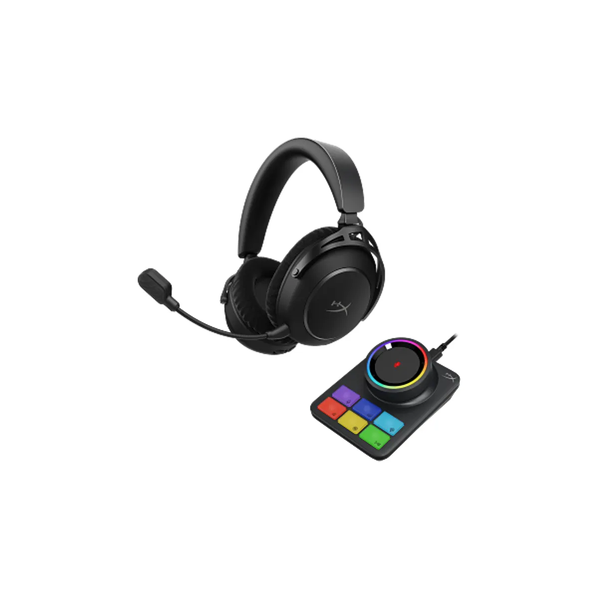 HP HYPERX AJ5C7AA Fejhallgató mikrofonos vezeték nélküli kompatibilis PC Mac PlayStation Nintendo Switch Bluetooth USB-C 3,5mm fekete-piros #2