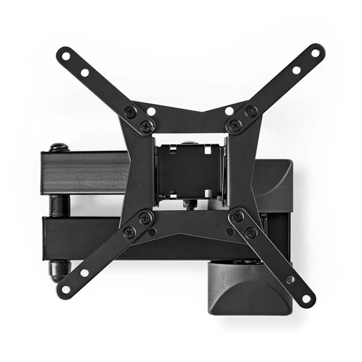 NEDIS TVWM31BK dönthető fali TV-tartó 10-32" VESA 75x75 100x100 200x100 200x200 0-15 fok 0-180 fok faltávolság 68-370 mm 1 monitor 30 kg 3 forgáspont #3