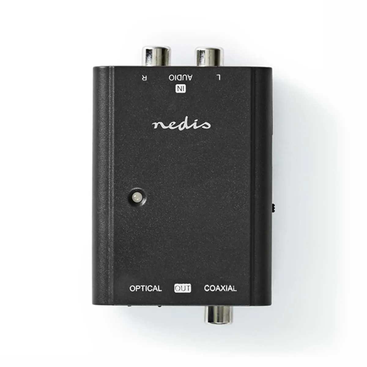 Nedis ACON2508BK analóg - digitális audio konverter 2x RCA bemenet 1x TosLink kimenet SPDIF kimenet PCM 44.1 48 96 kHz 24-bit USB-tápellátás #2