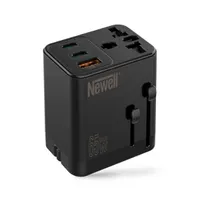 NEWELL NL3821 GaN utazó töltő 65W 2x USB-C 1x USB-A kivehető dugók 100-240V