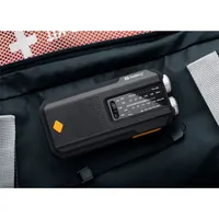 SANDBERG 421-04 Survivor Radio All-in-1 2000mAh AM-FM rádió USB töltés, napelemes töltés, kézi hajtókar, zseblámpa #8
