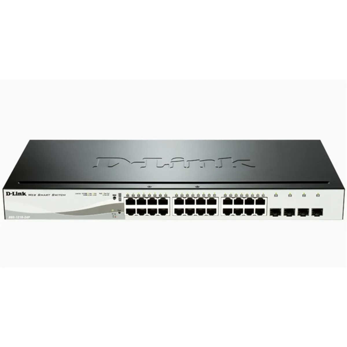 DLINK DGS-1210-24P/E 24-portos PoE kapcsoló 4x SFP 1 Gb/s fiber, rack-be szerelhető, layer 2 #1