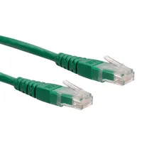 ROLINE 21.15.1513 RJ-45 RJ-45 Cat6 UTP 0,3 m arany érintkezők zöld