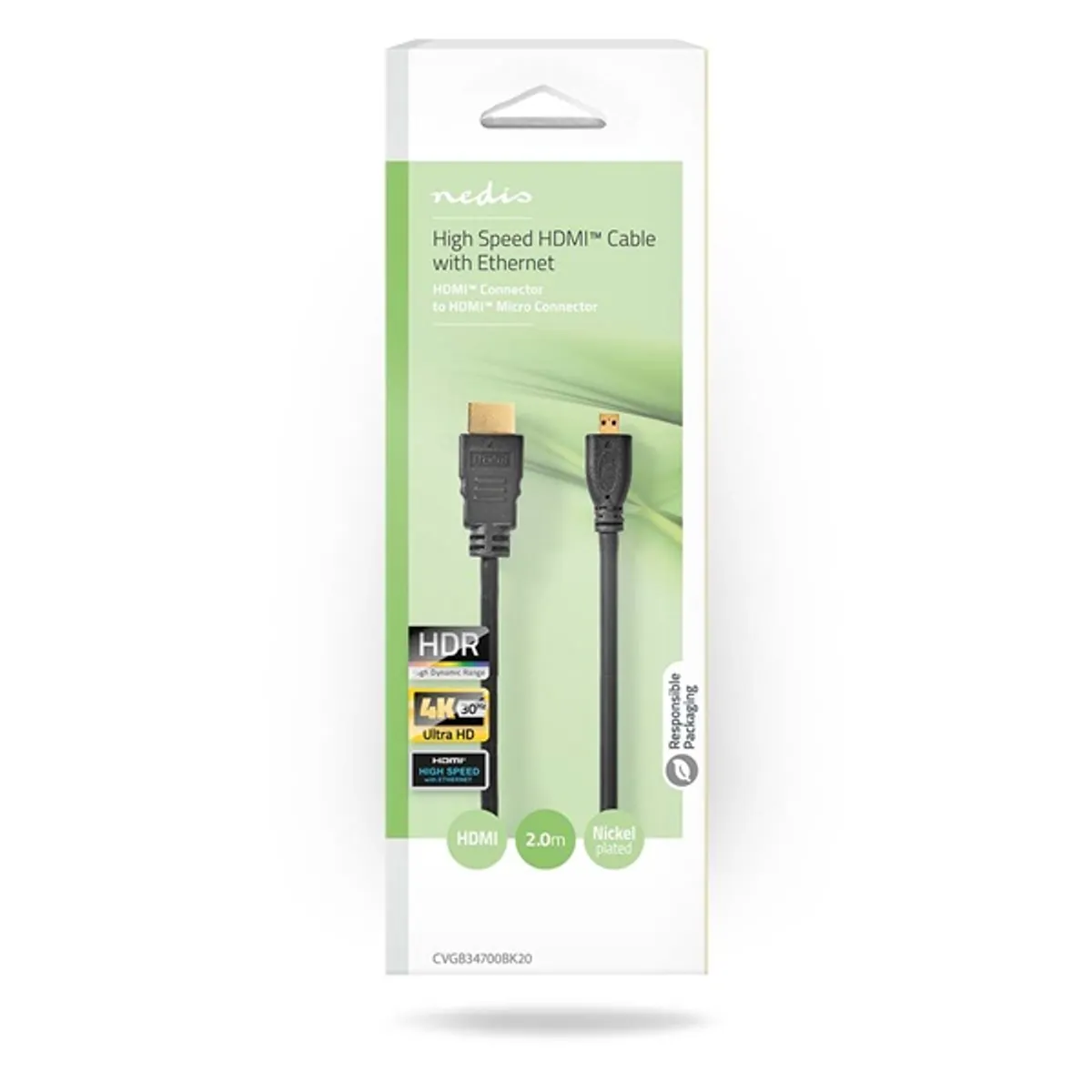 Nedis CVGB34700BK20 kábel #3