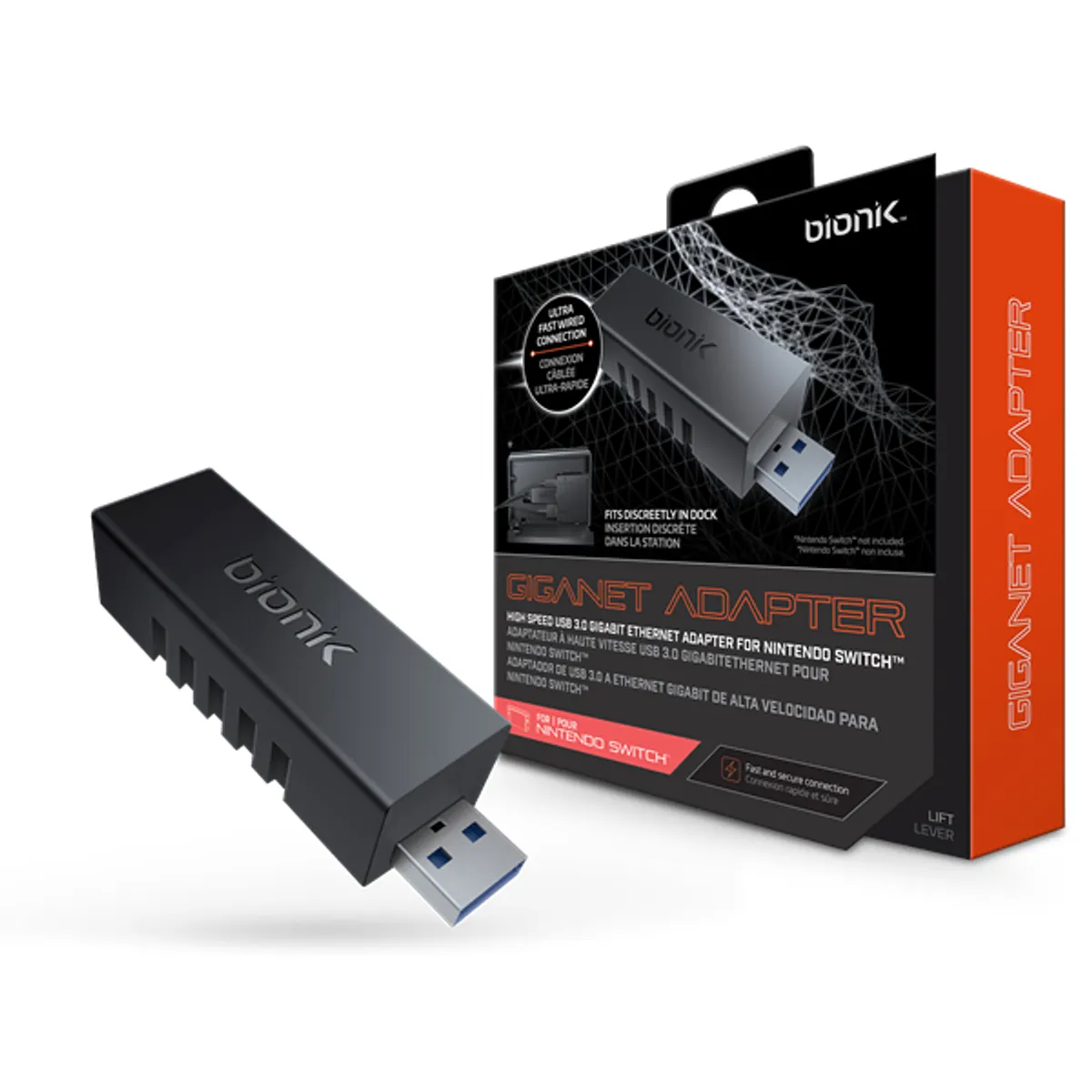BIONIK BNK-9018 Nintendo Switch USB 3.0 Giganet adapter #1