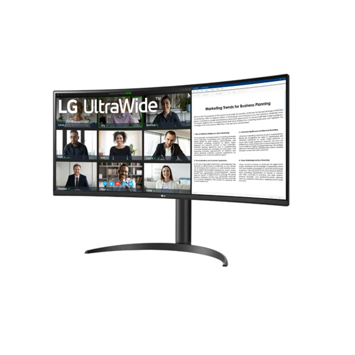 LG MON 34WR55QK-B.AEU 34WR55QK 34" VA panel 21:9 3440x1440 100 Hz 5 ms HDR 300 nit HDMI DP USB-C 1800R #2