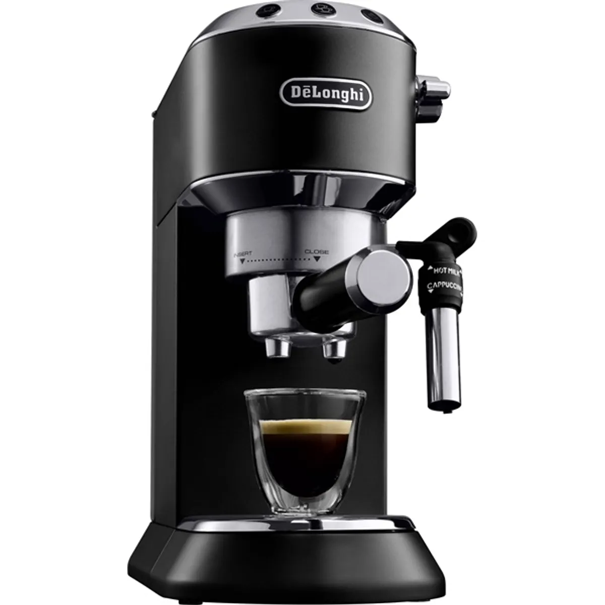 Delonghi EC685.BK Dedica Style 15 bar nyomás Thermoblock 1,1 l víztartály 12 cm csészemagasság E.S.E. poddal kompatibilis 15 cm széles #2