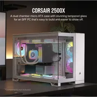 CORSAIR CC-9011266-WW 2500X Micro-ATX edzett üveg fehér #2