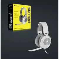 CORSAIR CA-9011261-EU HS55 Stereo fejhallgató fehér 50mm neodímium meghajtók #7