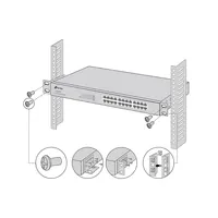 TP-LINK RACKMOUNT KIT-19 Rackmount készlet fém fekete #3
