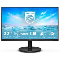 PHI MON 221V8/00 monitor 21.5" FHD 1080p VA LCD 75Hz 4ms HDMI VGA 178°-178° 3000:1 fekete VESA 100x100