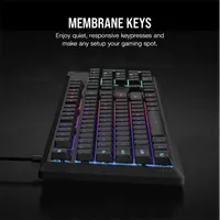 CORSAIR CH-9226C65-NA K55 CORE RGB membrán 6 makrógomb cseppálló média-vezérlő #4