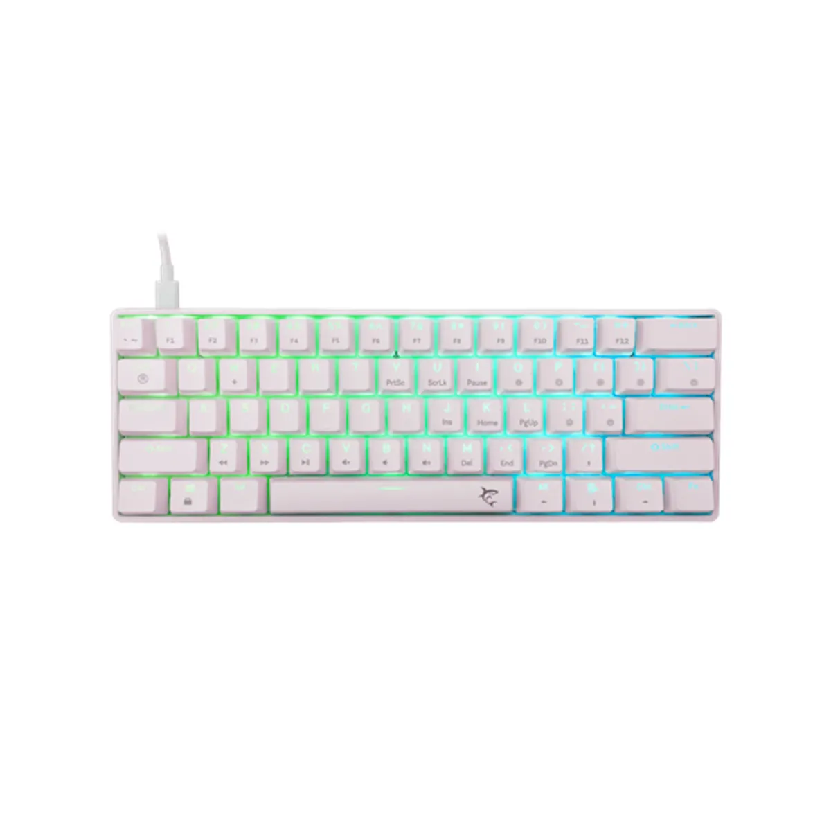 White Shark WS GK-004223W-BL-HU GK-004223W-BL-HU Vezetékes HU billentyűzet világítás Type-C USB 2.0 #1