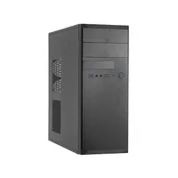 CHIEFTEC HQ-01B-OP Elox ATX mATX ITX 2x5,25 külső 1x3,5 külső 3x3,5 belső USB 3.0 elől táp nélküli fekete