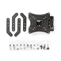 NEDIS TVWM1430BK fali TV-tartókonzol 23-55" max 30 kg 0-180 forgatható 2 forgáspont #4